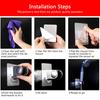 Strong Adhesive Home Bathroom Shower Nozzle Head Mount Holder Wall Bracket Rack