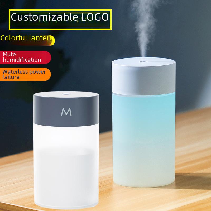 Umidificator USB cu Lumină de Noapte Colorată și Mini Purificator de Aer - Silențios, Compact pentru Utilizare în Dormitor