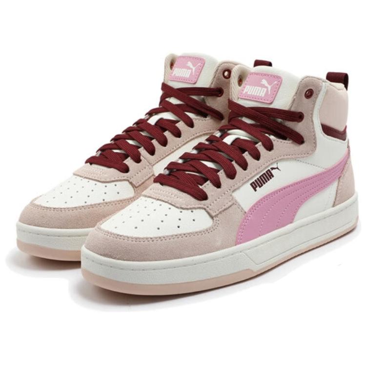 Puma Caven 2.0 Mid Retro Fashion Comfortable Sneakers Unisex Sneakers White Pink 402242-02