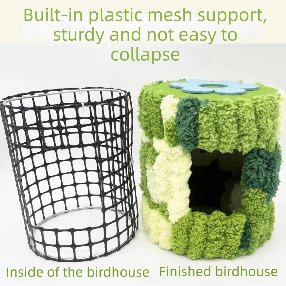 Cylinder Design Warm Parrot Nest Flannel Bird Cage House Hanging Hammock  Bird Cage