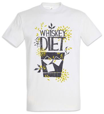 Whisky Diät T-Shirt Lustiger Alkohol Betrunken Verschwendet Vergiftet Party Jim Jack