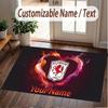 Custom Rug FC Twente Pattern Print Name Text Soft Non‑Slip Floor Carpet for Home Indoor Decoration