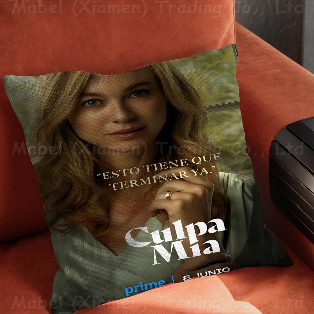 

My Fault Culpa Mia 2023 Movie Pillow Gift Home Office Decoration Pillow Bedroom Sofa Car Cushion CoverPillow Case 40x40cm16x16Inch