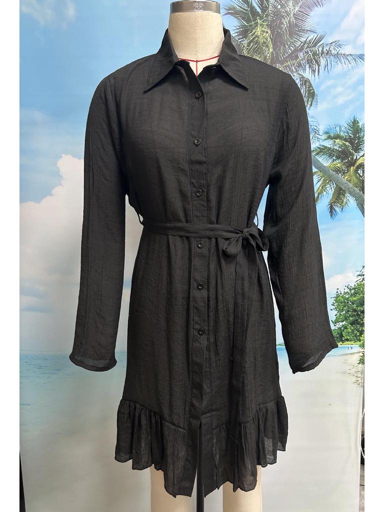 Bamboo Cotton Beach Bikini Cover-up Shirt with Sun Protection