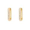 CRMYA Copper Gold Plated Earring Set For Women Color CZ Zircon Piercing Clip Hoop Dangle Earrings For Women Jewelry Wholesale