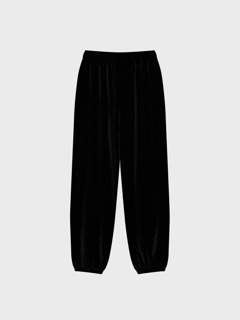 Visus Velvet Jogger Sweatpants_Black