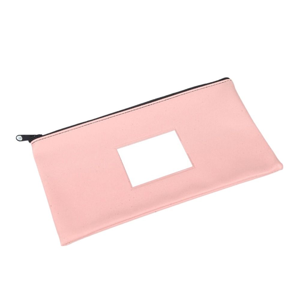 With Label Bank Deposit Bag With Zipper Money Pouch Waterproof Cosmetic Pouch Cosmetics