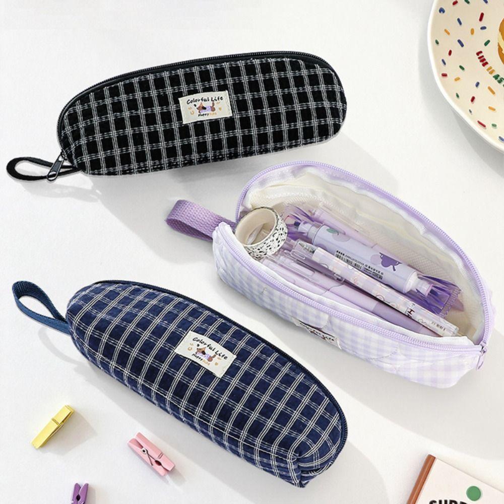 Large Capacity Pencil Case Portable Stationery Bag Lightweight Pen Pouch  Students Gift