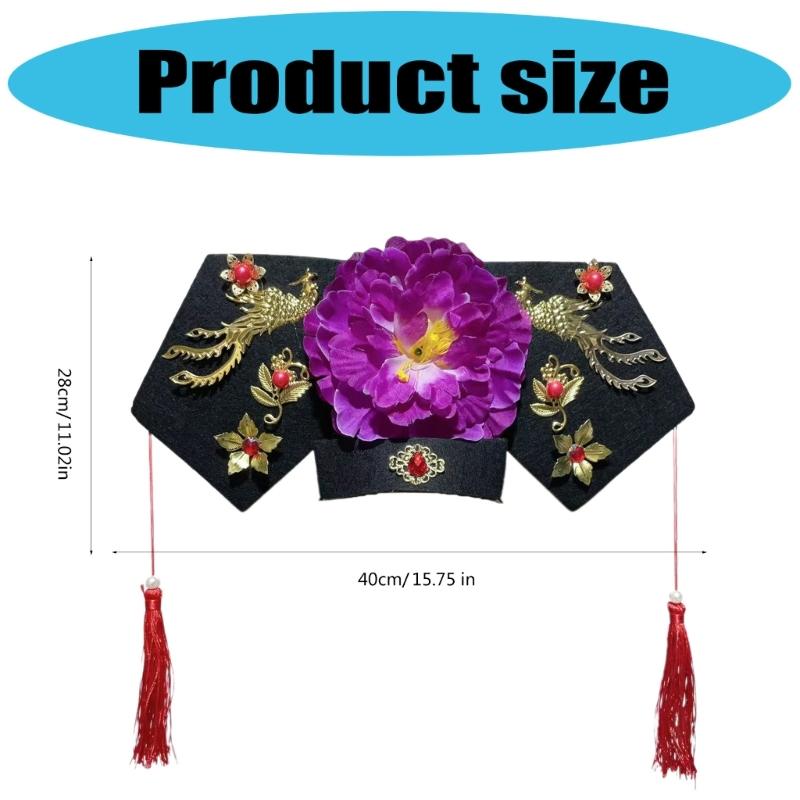 Handmade Traditional Chinese Headwear Lightweight and Creative Hairpieces for Costume Photography and Cultural Event