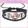 Multicolor Demon Slayer Kimetsu No Yaiba Leather Bracelet For Men And Women
