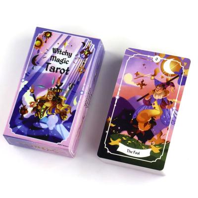 Witchy Magic Tarot Deck An Enchanting 78-card Tarot Deck Designed with Magical and Charming Illustrations 10.3*6cm