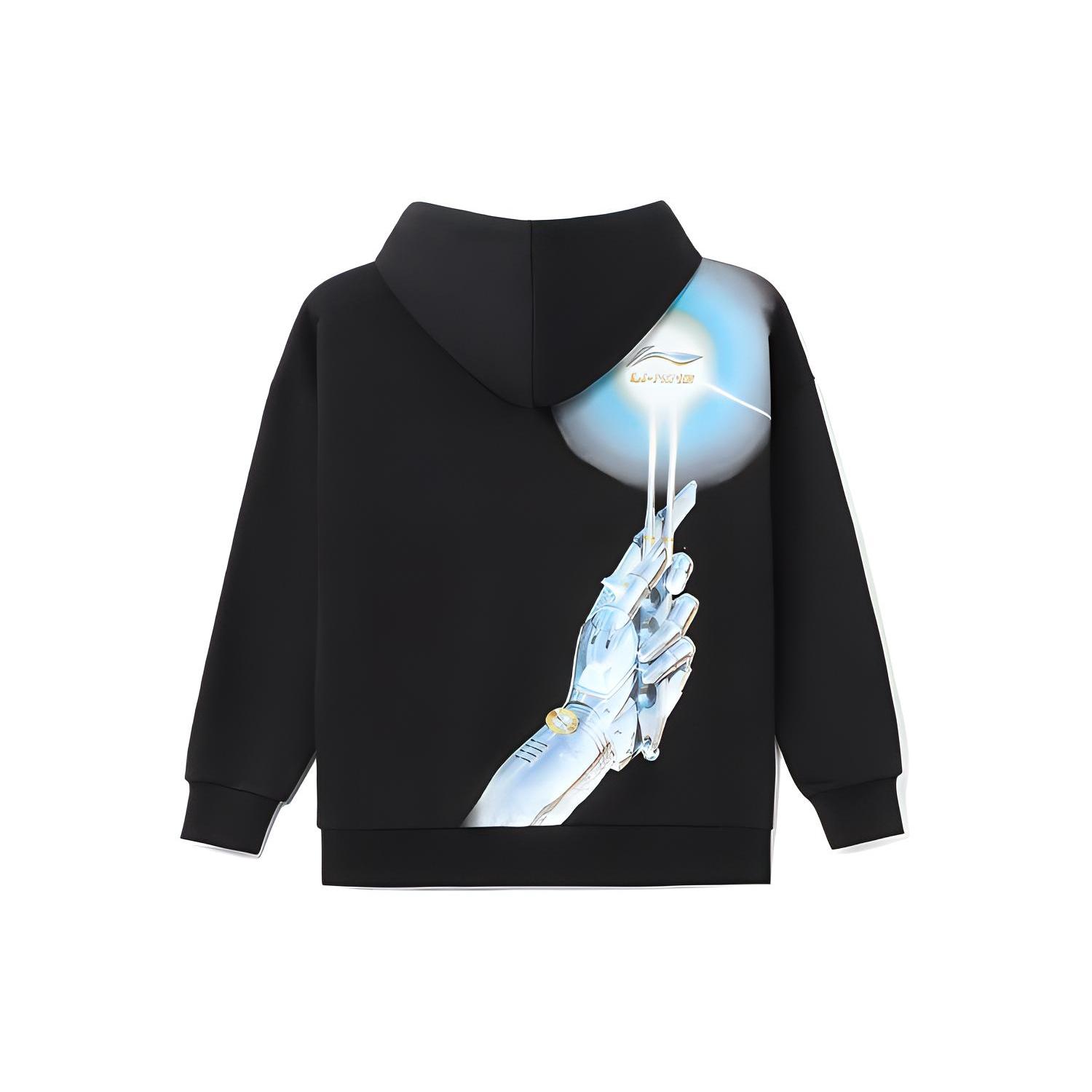Li Ning X HajimeSorayama Sweatshirts Unisex Black Hooded Moderate Other AWDRF57-1 S