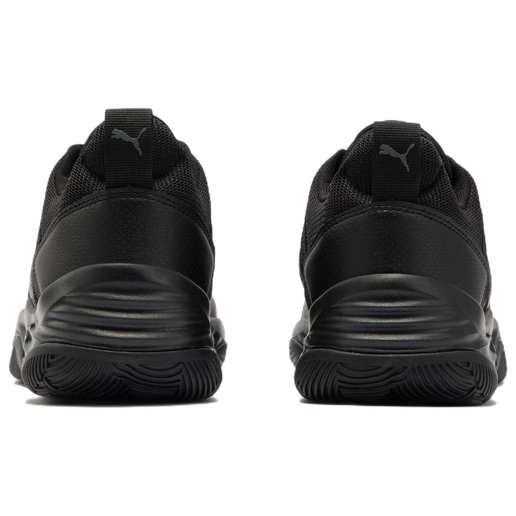Puma Rebound Future Cage Stoff Leder Synthetikleder Sport Komfort Low Top Lifestyle Freizeitschuhe Unisex Freizeitschuhe Schwarz 383856-01
