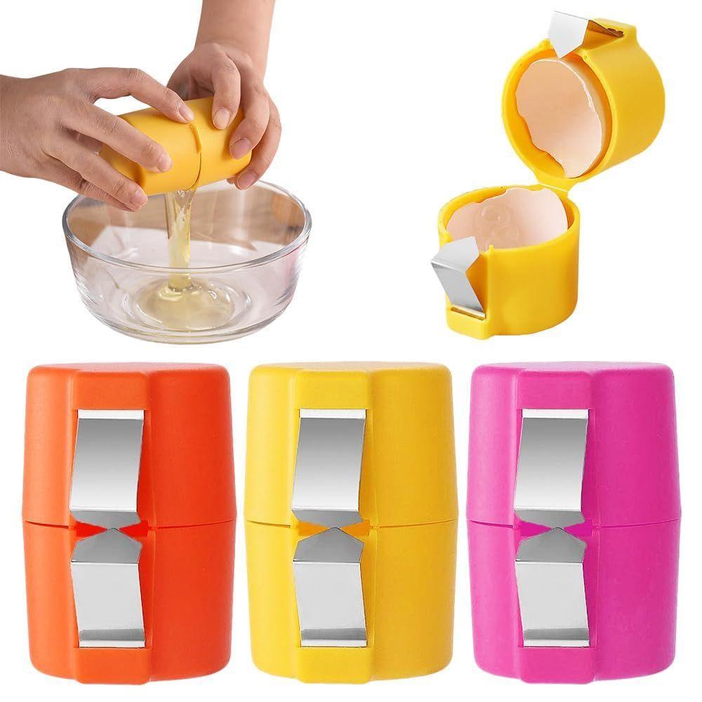 Portable Egg Shell Opener Tools for Raw Eggs Multifunctional Eggs Breaker Separator for Cooking Camping Kitchen Gadgets