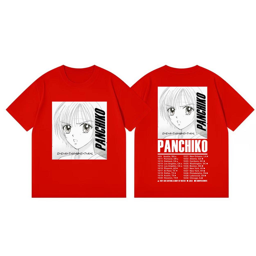 Rock Band Panchiko Music Album Graphic T Shirts Unisex Women High Quality Fashion Oversized Tshirts Summer Casual Cotton Tshirt