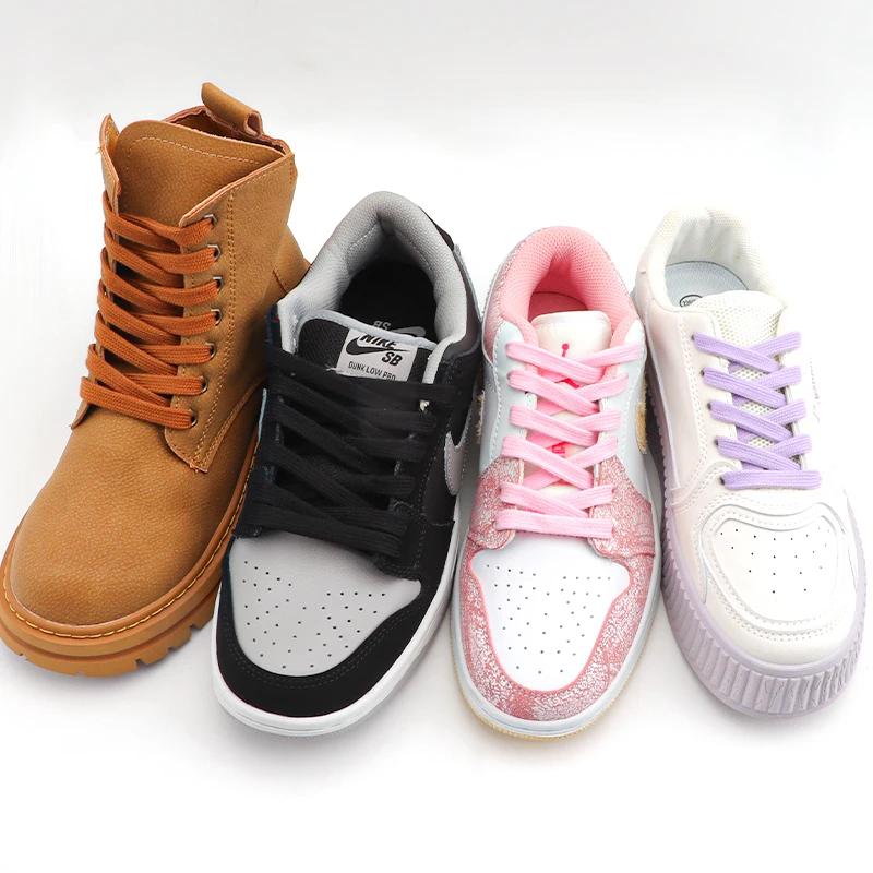 Flache 8mm Klassische Schnürsenkel für Sneaker Farbige Schnürsenkel Rollschuhe Sportschuhe Stiefel Schnürsenkel Zubehör für AF1 Damen Herren Neu