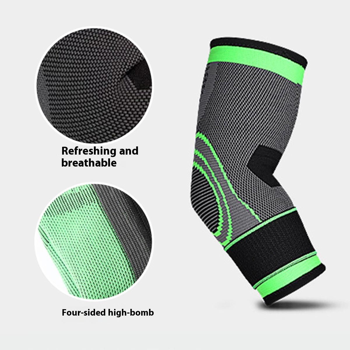 Strap elbow protection, outdoor men s and women s sports, cycling, basketball sports, knitted bandages, compression L