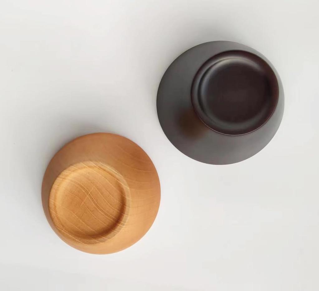 KXLCGYK Wooden Bowls and Miso Set of Soup Lightweight Rice Rice Miso Soup Wood Grain Tableware Genshoku Bowls, 2, Bowls, Bowls, Bowls, Bowls, Bowls,