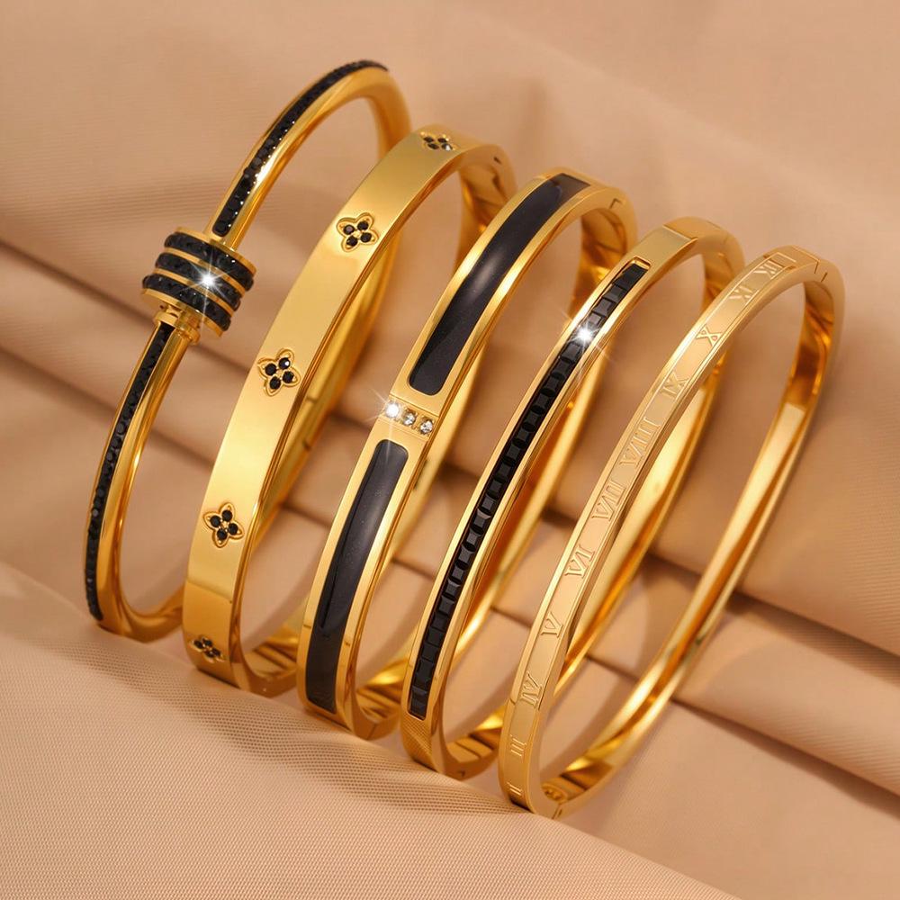 Europäisches & Amerikanisches Luxus Zirkon Stern Armband: Vielseitige, Elegante, Lichtechte Mode für Damen