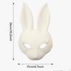 Halloweenský králík PU kůže Maškarní večírky Laskavost Zábavný Bílý