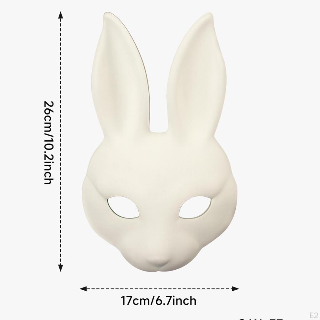 Halloweenský králík PU kůže Maškarní večírky Laskavost Zábavný Bílý