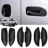 KICARYAJP Door Handle Under Cover for Nissan NV350 Caravan E26 2012 Black Soft Rubber Exterior Scratch Protector 6 Pieces Set Car Accessory