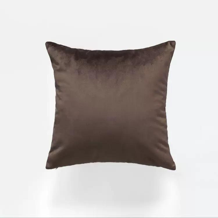 Candy Color Cushion Cover Solid Color Velvet Cushion Cover For Sofa Car Home Decorative Pillow Cover Simple Decoration 50*50cm