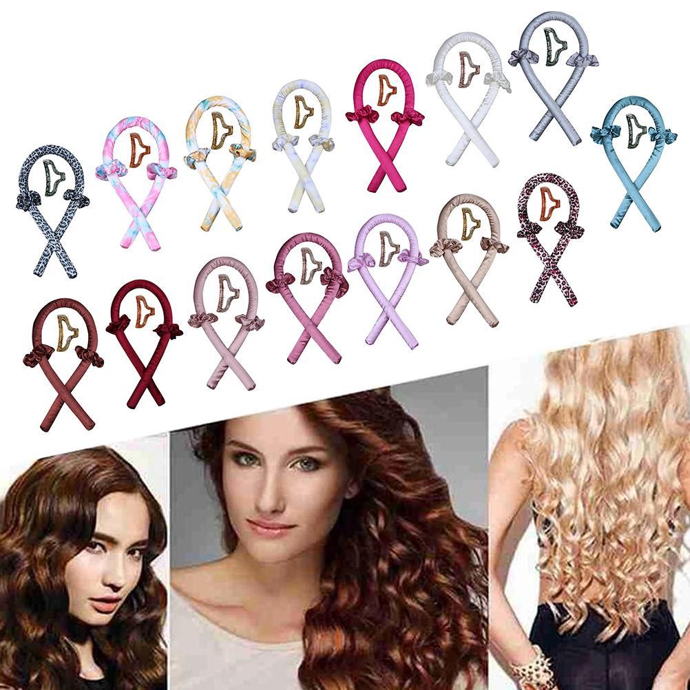 Heatless Curling Rod Headband No Heat Curls Ribbon Hair Rollers Sleeping Soft Headband Hair Curlers