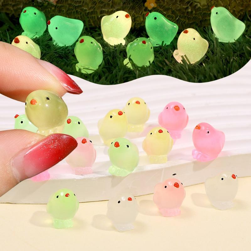 Auto Nachtleuchtendes Ornament Auto Mittelkonsole Cartoon Niedlich Leuchten Anhänger Mikro Landschaft Auto Innenraum DIY Dekorative Harz Ornament