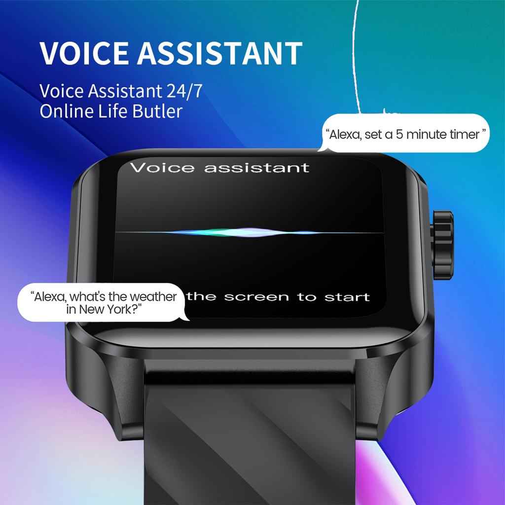 Fitness Tracker Smartwatch Con Schermo AMOLED 1,1'' – Frequenza Cardiaca, Ossigeno, Pressione, Temperatura, Sonno, 25 Sport – IP67, Per Android E IOS