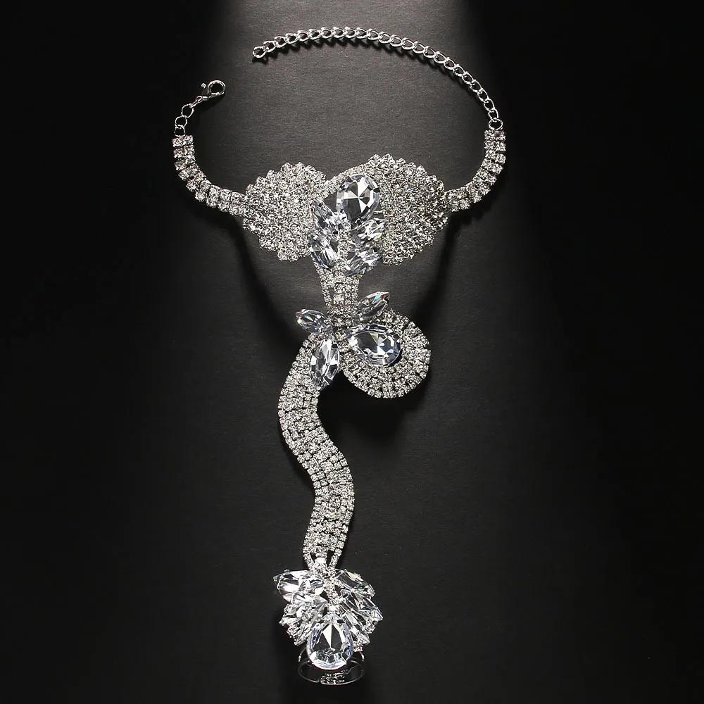 New Exaggerated Python Mitten Bracelet Fashion Trend Sparkling Novelty Jewelry Women's Bracelet