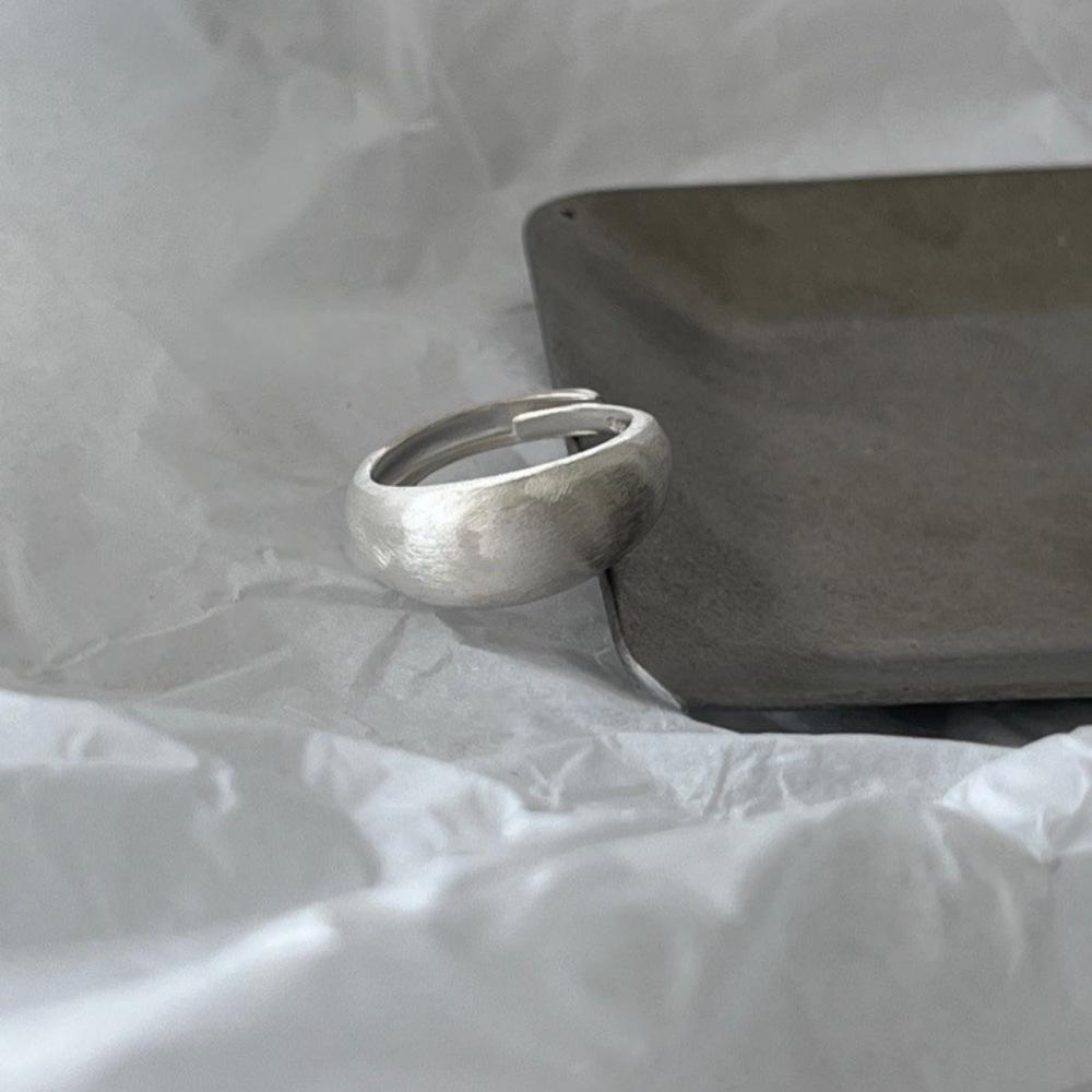 925 Sterlingsilber Damen Offener Bandring - Nicht anlaufend, Vielseitiger kleiner Fingerring, High-End Modedesign