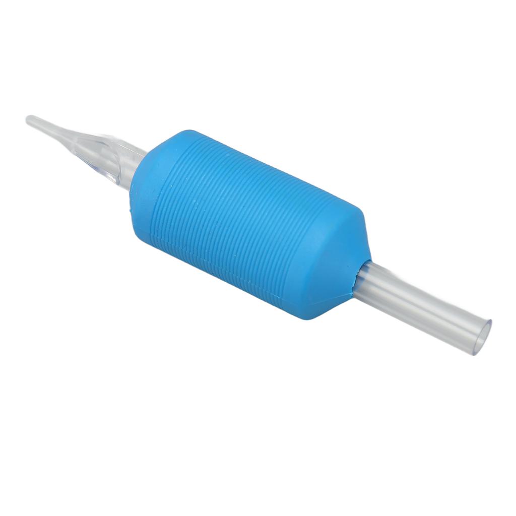 20pcs Disposable Tattoo Handle Grip Silicone Prevent Slip Tattoo Machine Grips for 5RT Needle Blue 25mm