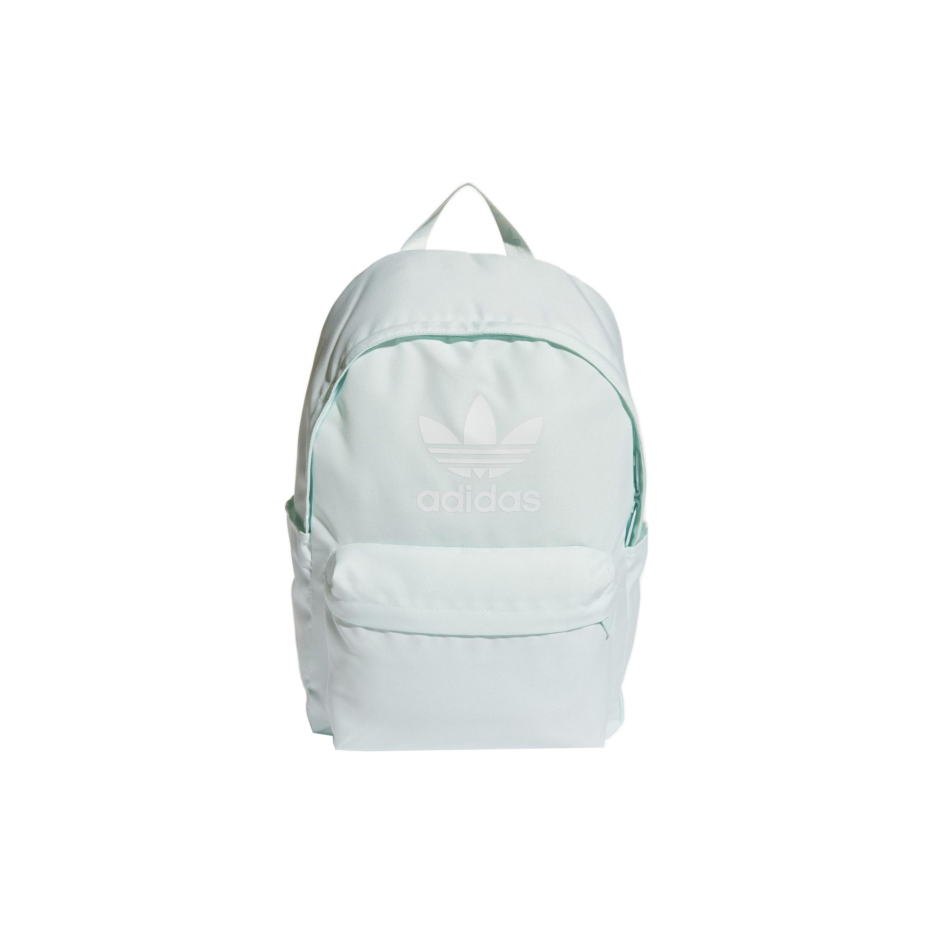 Adidas Originals Large Capacity Big Logo Polyester Backpack Unisex Backpack Mint-Blue HS6970 Mint Blue