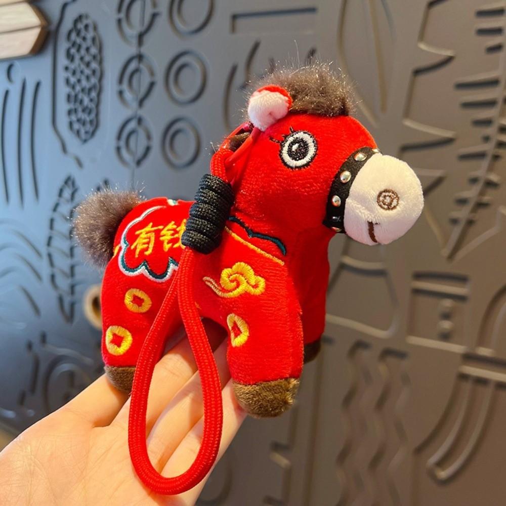 Yuanbao Pony Pendant Mascot Dolls Chinese New Year Gift Cartoon Steed Doll Year of Horse