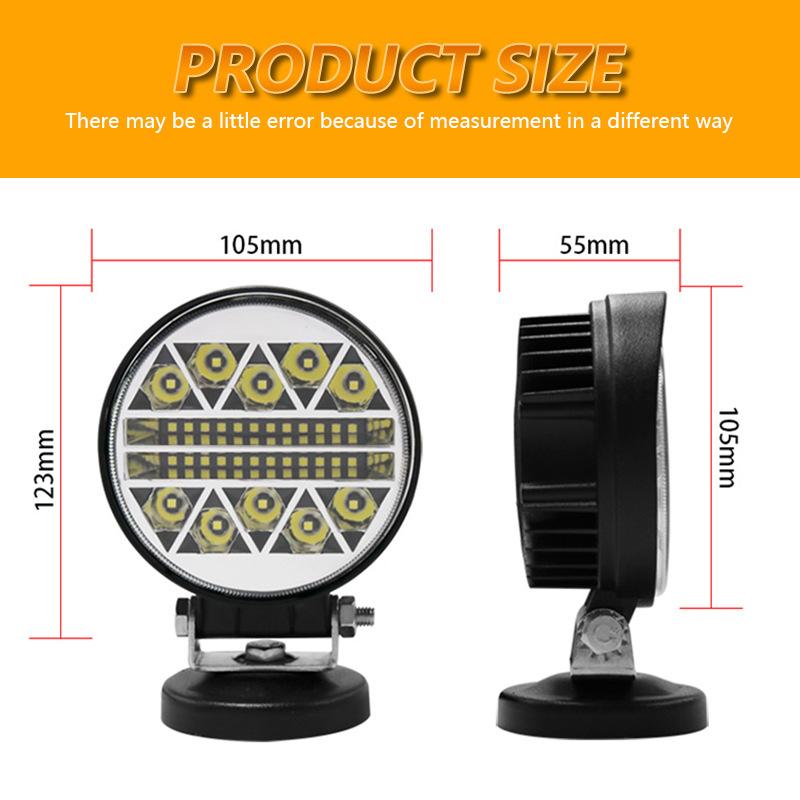 2Pcs 102W Car LED Bar Work Light White Strobe 34LED Car Work Lights LED Roof Spot Lamp 4x4 Atv Suv Driving Fog Headlights
