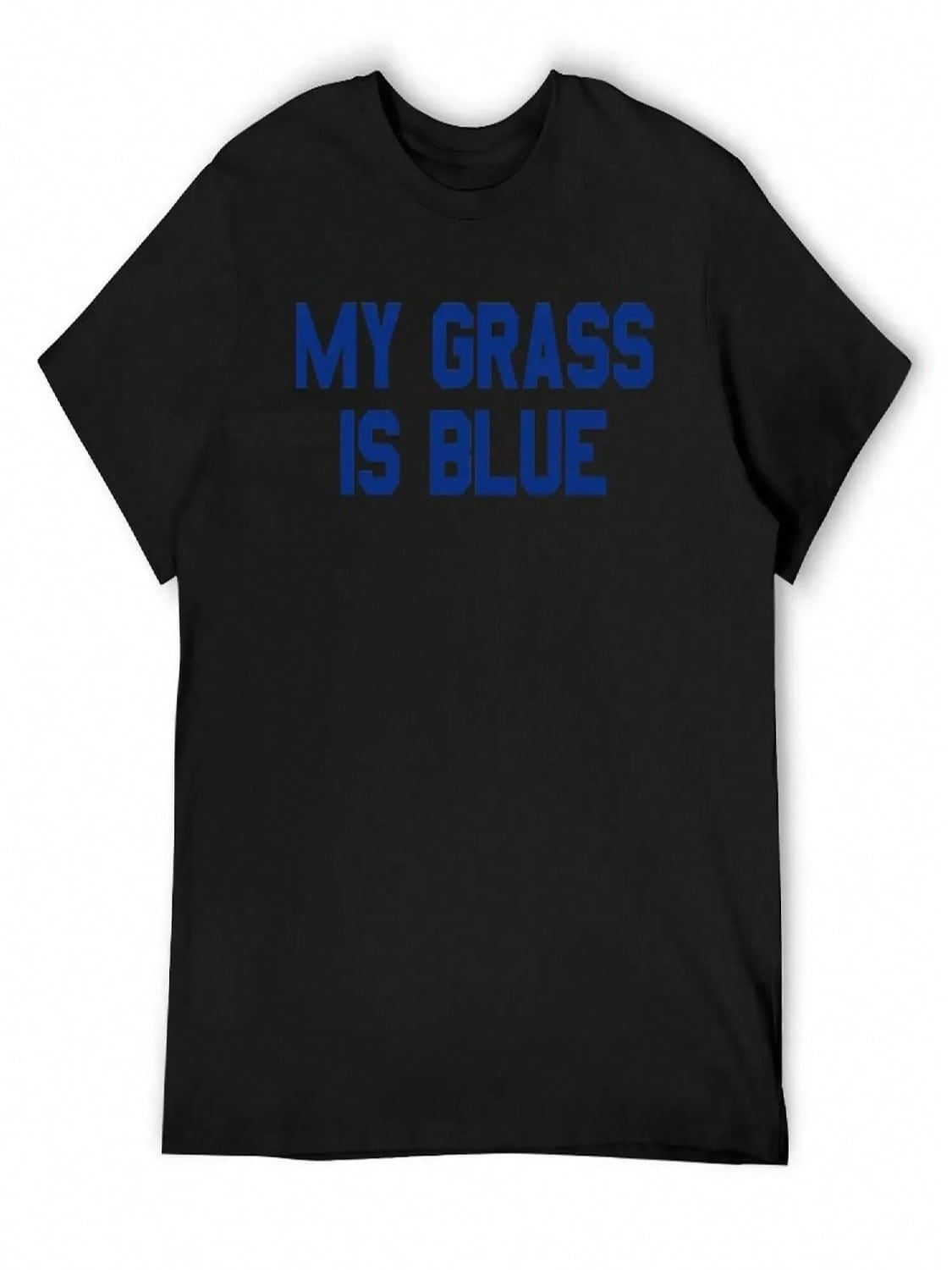 MY GRASS IS BLUE T-Shirt Sweat Graphic Tee Shirt Summer 2025 unisex Clothes S разноцветный
