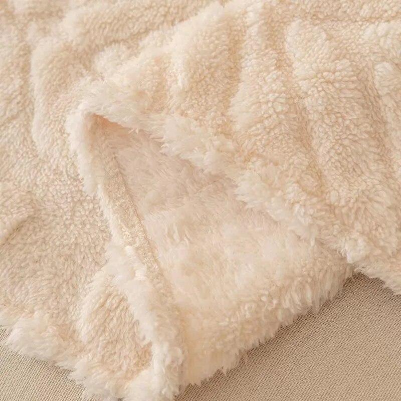 Winter Sofa Cushion Bubble Plush Sofa Cover Cloth Towel New Winter Thickened Warm and Non Slip Plush Cushion