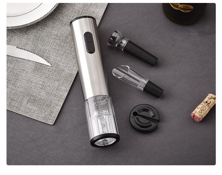Abridor de vino eléctrico automático recargable - Herramienta multifuncional para el hogar