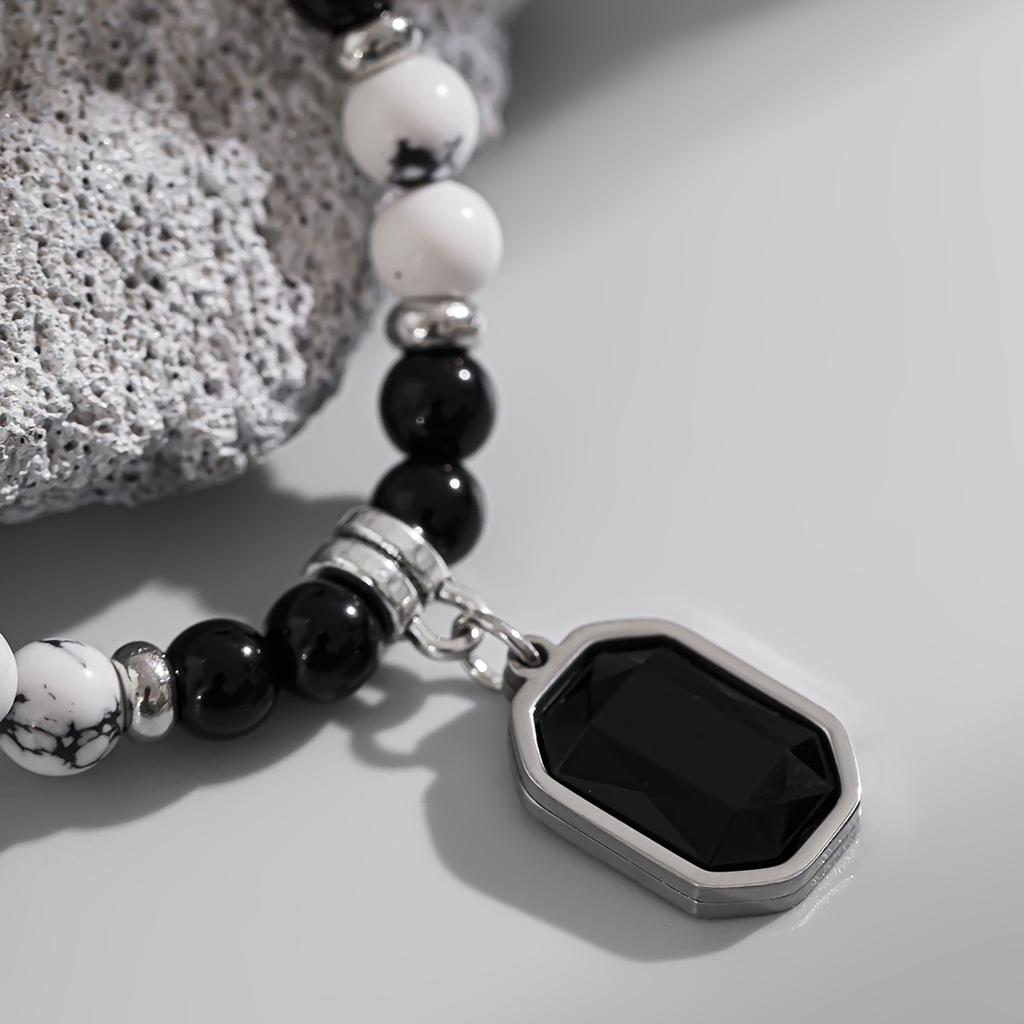 Simple Beaded Foot Chain Anklet Delicate Stone Pendant Anklet Bracelet Ornament Ankle Bracelet for Women and Girls