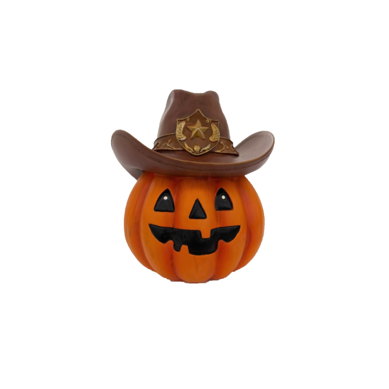 

Ковбойская тыква, украшение стола, предмет домашнего декора на Хэллоуин, подходит в качестве подарка One Size