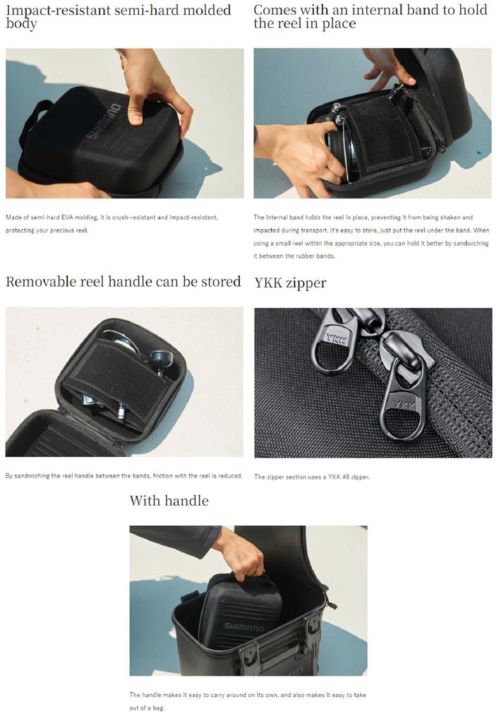 Shimano BP-231X Semi Hard Reel Guard Case Size S for 1000-C5000 (8806)