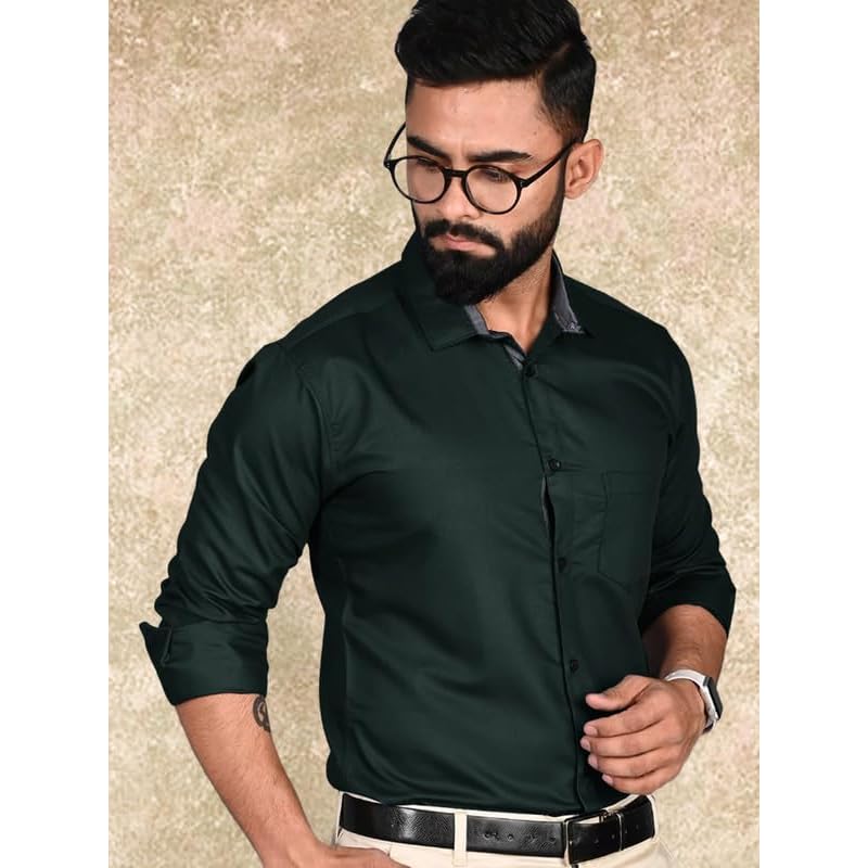 Tee Projekt Casual Shirt for Men Regular Fit Long Sleeve Shirt Suitable for Event Formal Wear