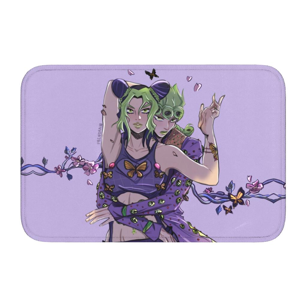 Custom JoJoes Anime Doormat Non-Slip Entrance Welcome Kitchen Bath Floor Door Mat  Toilet Living Room Carpet Rug