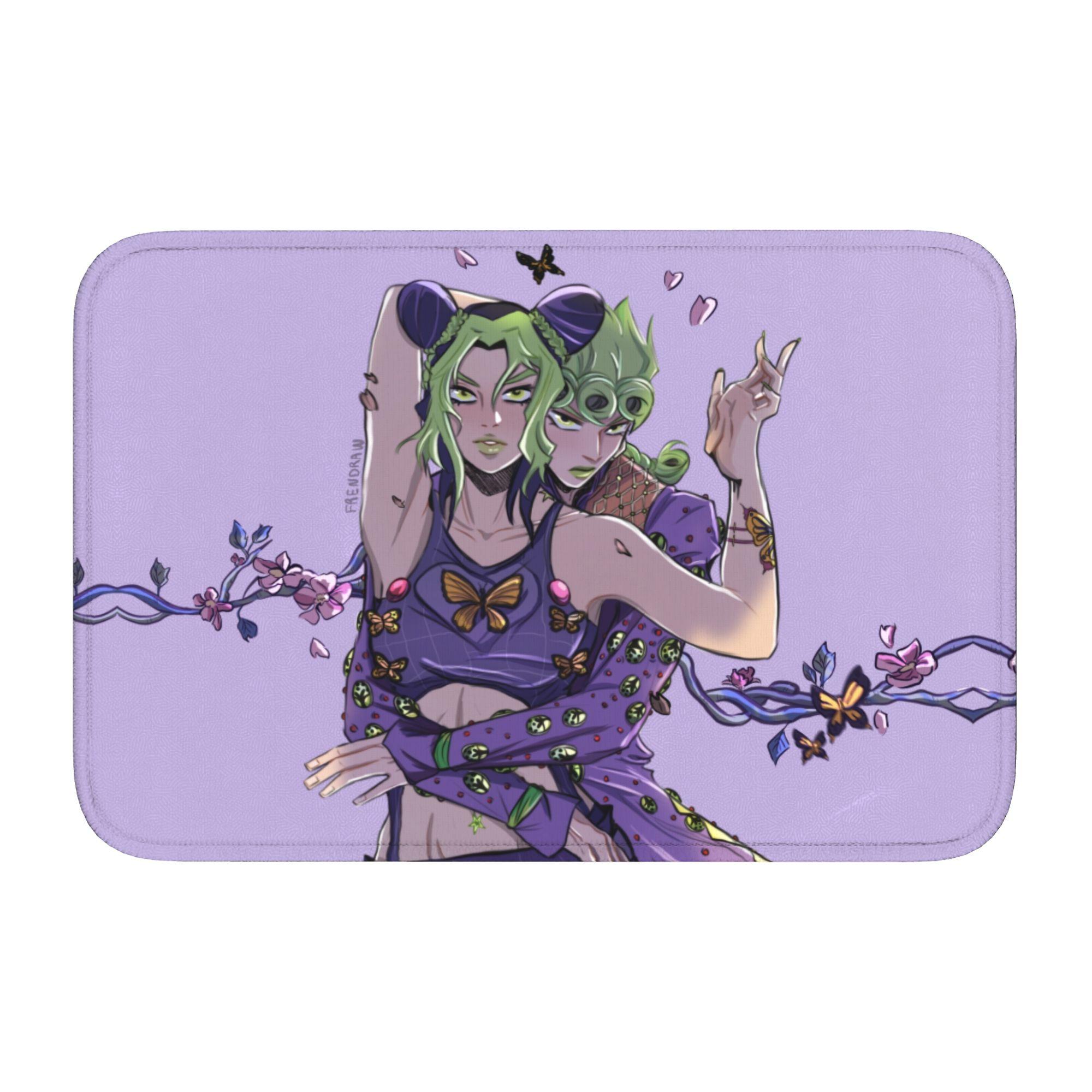 

JoJoes Anime Front Door Floor Entrance Welcome Mats Outdoor Kitchen Bath Doormat Toilet Living Room Carpet Rug Footpad 60cm x 90cm