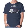 Unisex Crew Neck T-Shirt Not Meow Graphic Short Sleeve Casual Tee