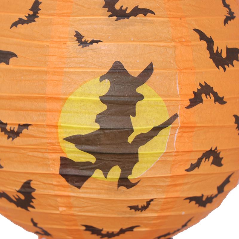 Halloween Paper Lantern Pumpkin Spider Skull Bat Hanging Lantern Halloween Decor