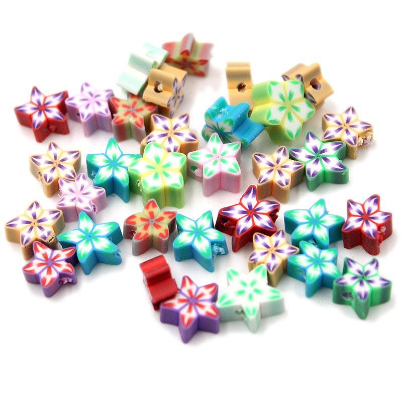 Soft Pottery Pieces Beaded Diy Mobile Phone Chain Accessories Loose Beads Smiley Face Letters Animal Fruit Mixed Soft Pottery