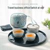 Wanqiantang Edenus Ceramic Quick Cup Travel Tea Set with Portable Bag