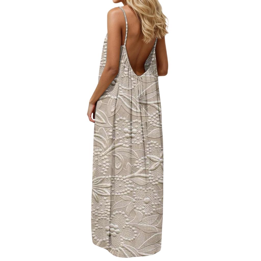 Women's Casual, Fashionable And Retro Printed Dress